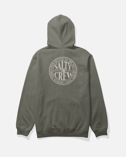 GLOBAL ZIP FLEECE - Dusty Olive | Salty Crew Premium