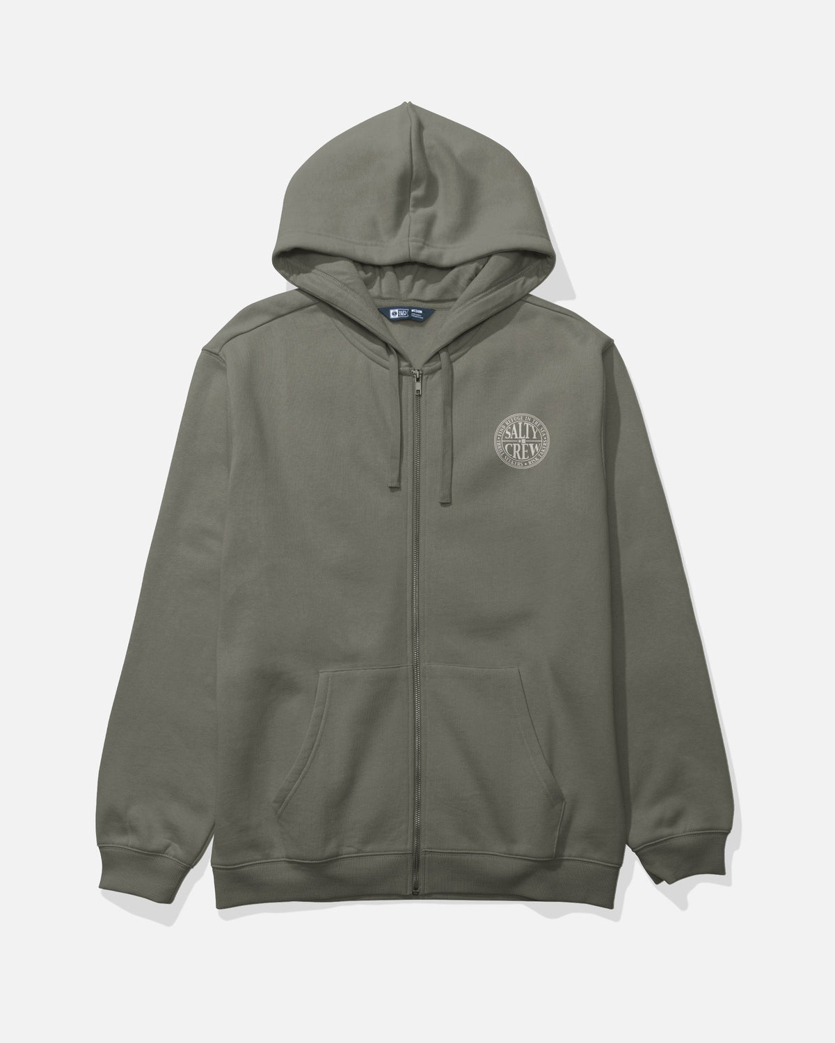 GLOBAL ZIP FLEECE - Dusty Olive | Salty Crew Premium
