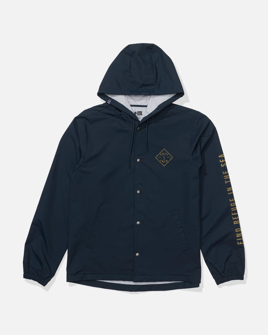 TIPPET SNAP JACKET - Midnight Navy | Salty Crew Premium