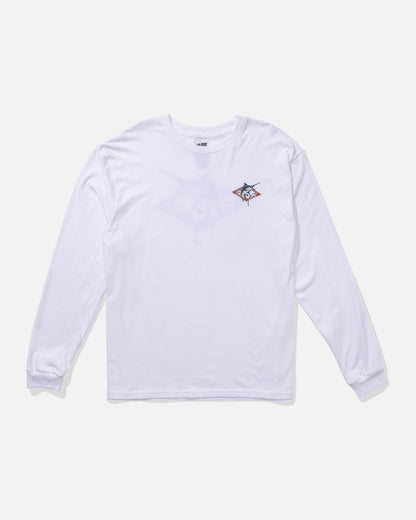 DIAMOND MARLIN LS TEE - White | Salty Crew Premium
