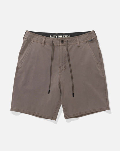 TRANSOM OVERDYE SHORT - Dark Brown | Salty Crew Premium