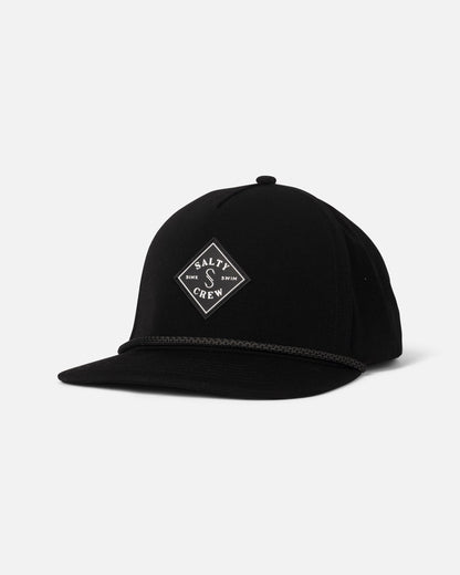 LONG RANGE SNAPBACK - BLACK | Salty Crew Premium