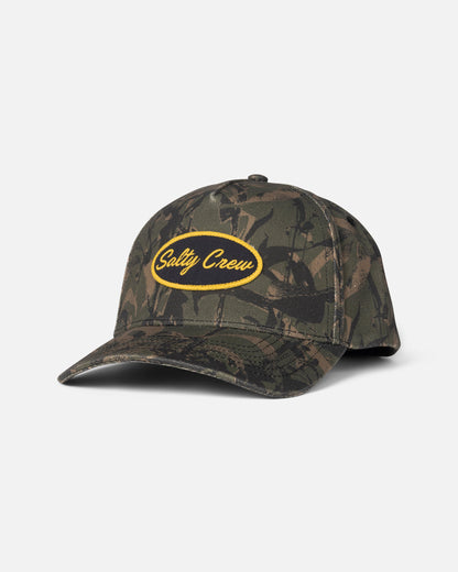 UPSTREAM SNAPBACK - Olive Camo | Salty Crew Premium