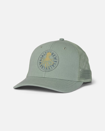 TENTACLES RETRO TRUCKER - Mineral Teal | Salty Crew Premium