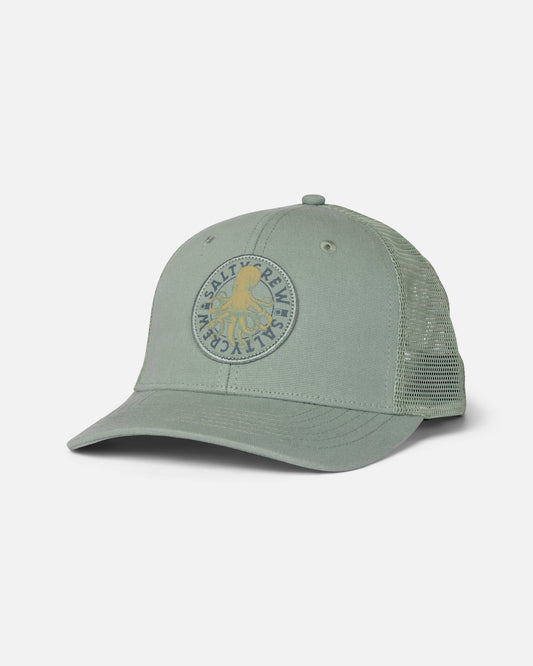 TENTACLES RETRO TRUCKER - Mineral Teal | Salty Crew Premium