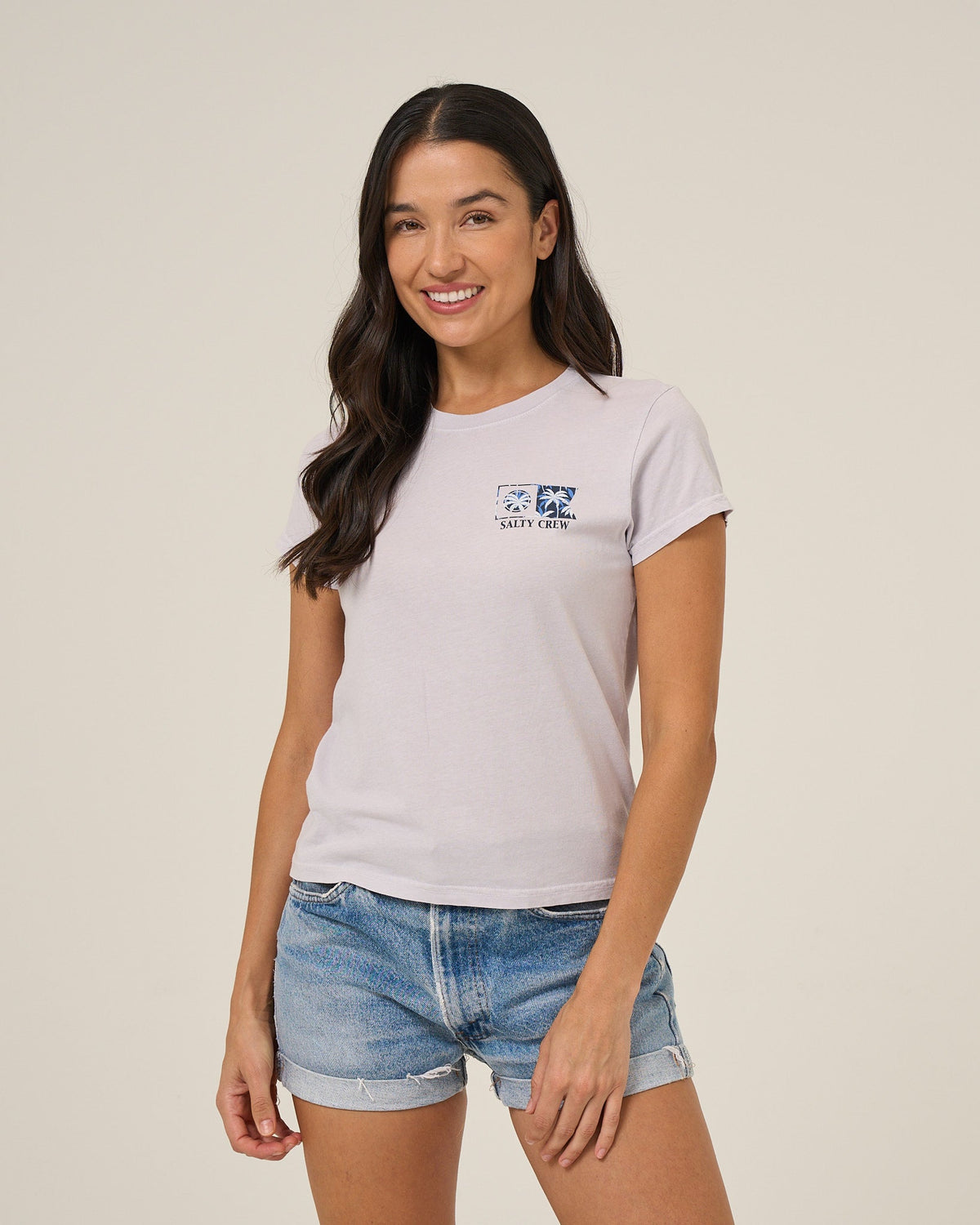 FLAGSHIP FILL MODERN TEE - Lilac Fog | Salty Crew Premium