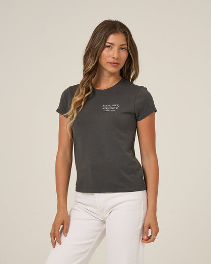 SHARK ANATOMY MODERN TEE - Charcoal | Salty Crew Premium