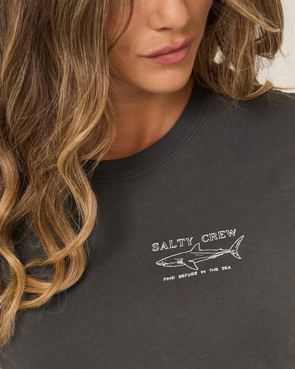 SHARK ANATOMY MODERN TEE - Charcoal | Salty Crew Premium