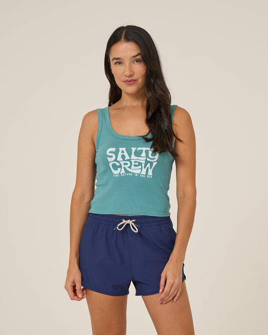 FREESTYLE TANK - Teal | Salty Crew Premium