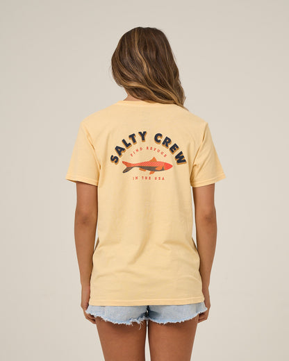 SALTY SARDINE BF TEE - Custard | Salty Crew Premium
