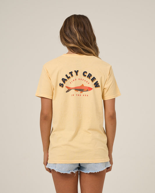 SALTY SARDINE BF TEE - Custard | Salty Crew Premium
