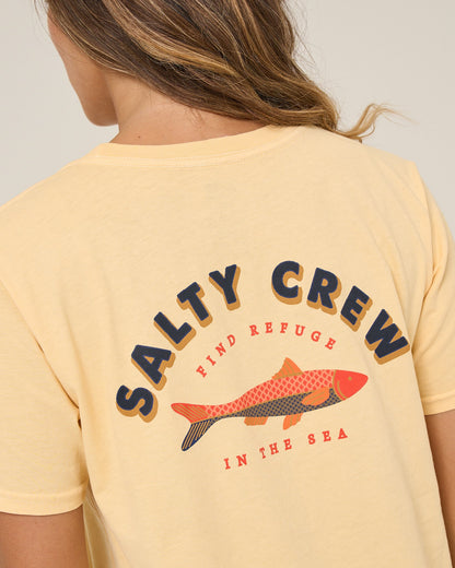 SALTY SARDINE BF TEE - Custard | Salty Crew Premium