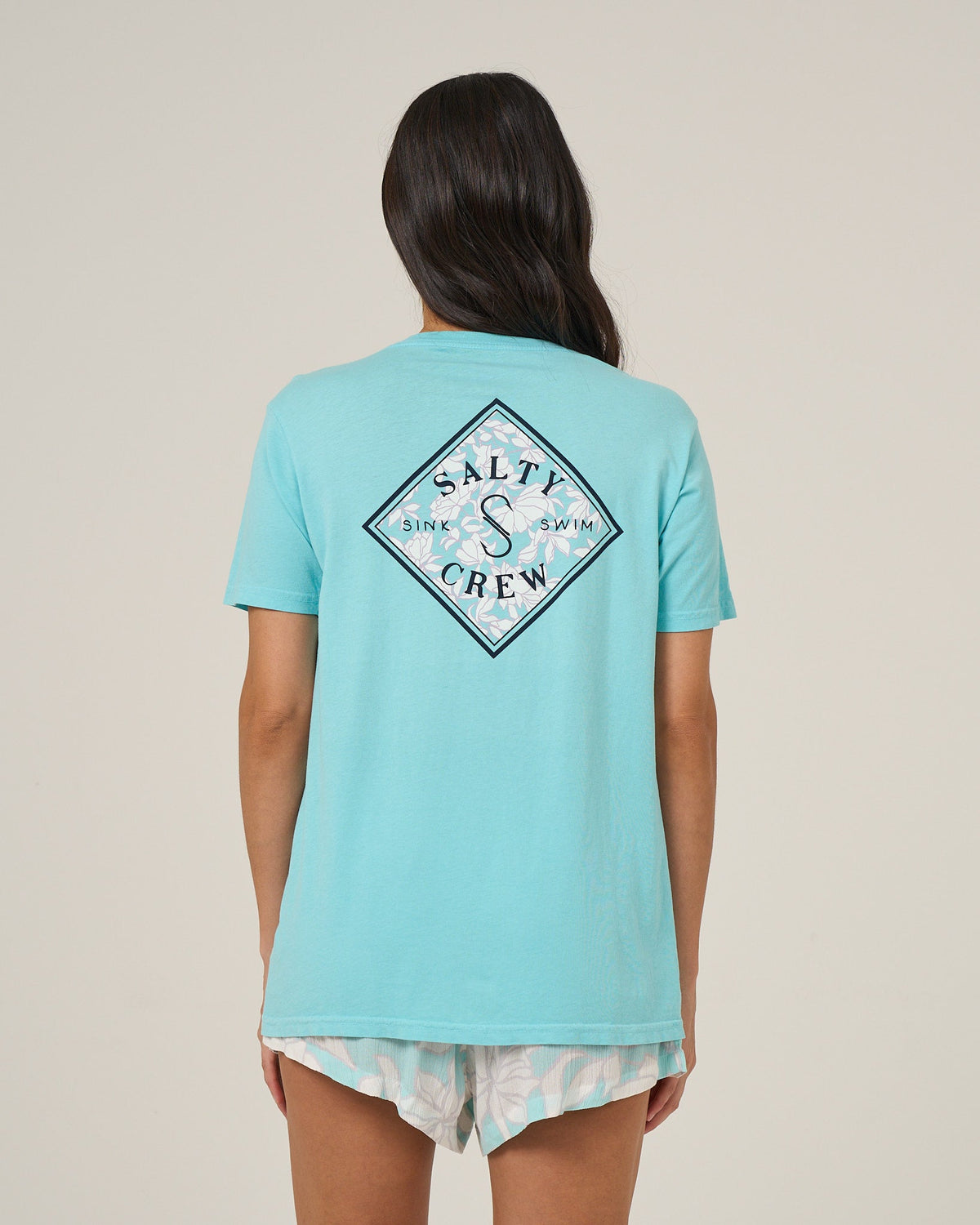 TIPPET BF TEE - Aquamarine | Salty Crew Premium