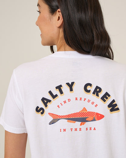 SALTY SARDINE BF TEE - White | Salty Crew Premium