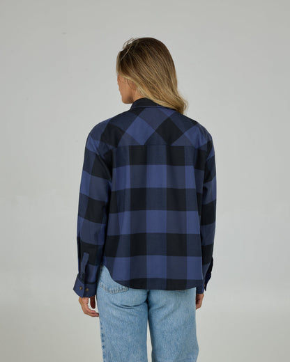 FATHOM FLANNEL - Indigo | Salty Crew Premium