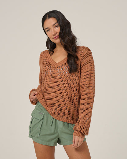 SURGE SWEATER - Mocha | Salty Crew Premium