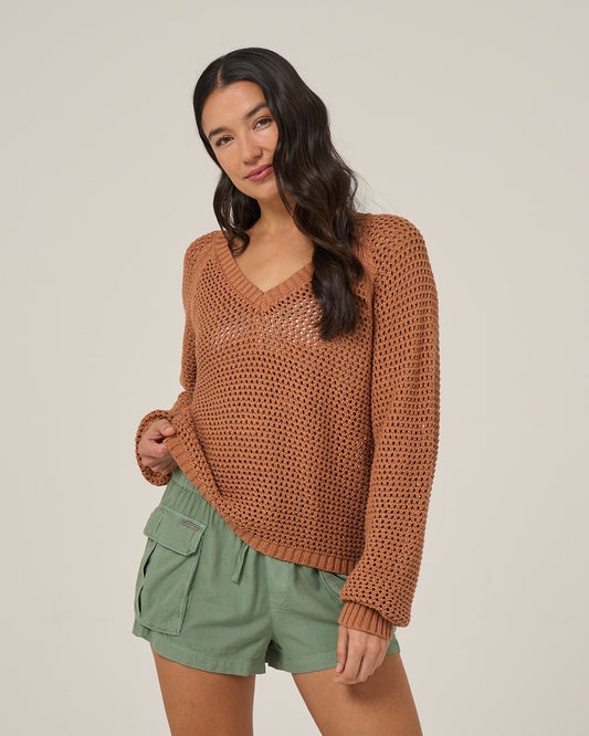 SURGE SWEATER - Mocha | Salty Crew Premium