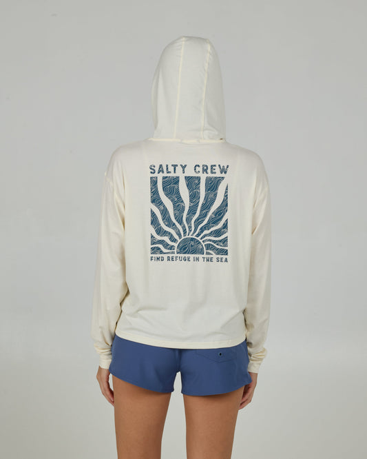 PERFECT SET TECH HOODY - OFF WHITE | Salty Crew Premium