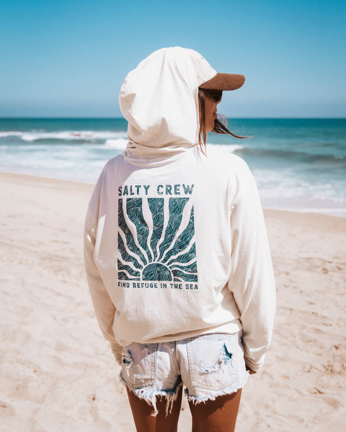 PERFECT SET TECH HOODY - OFF WHITE | Salty Crew Premium
