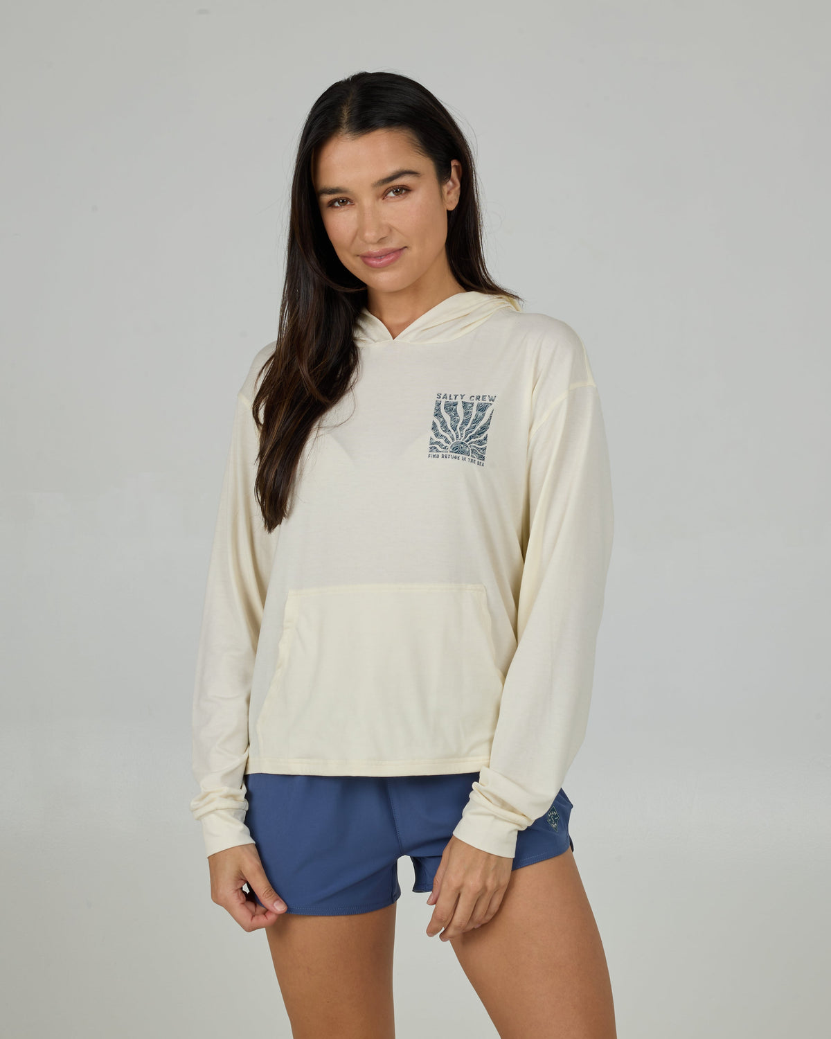 PERFECT SET TECH HOODY - OFF WHITE | Salty Crew Premium