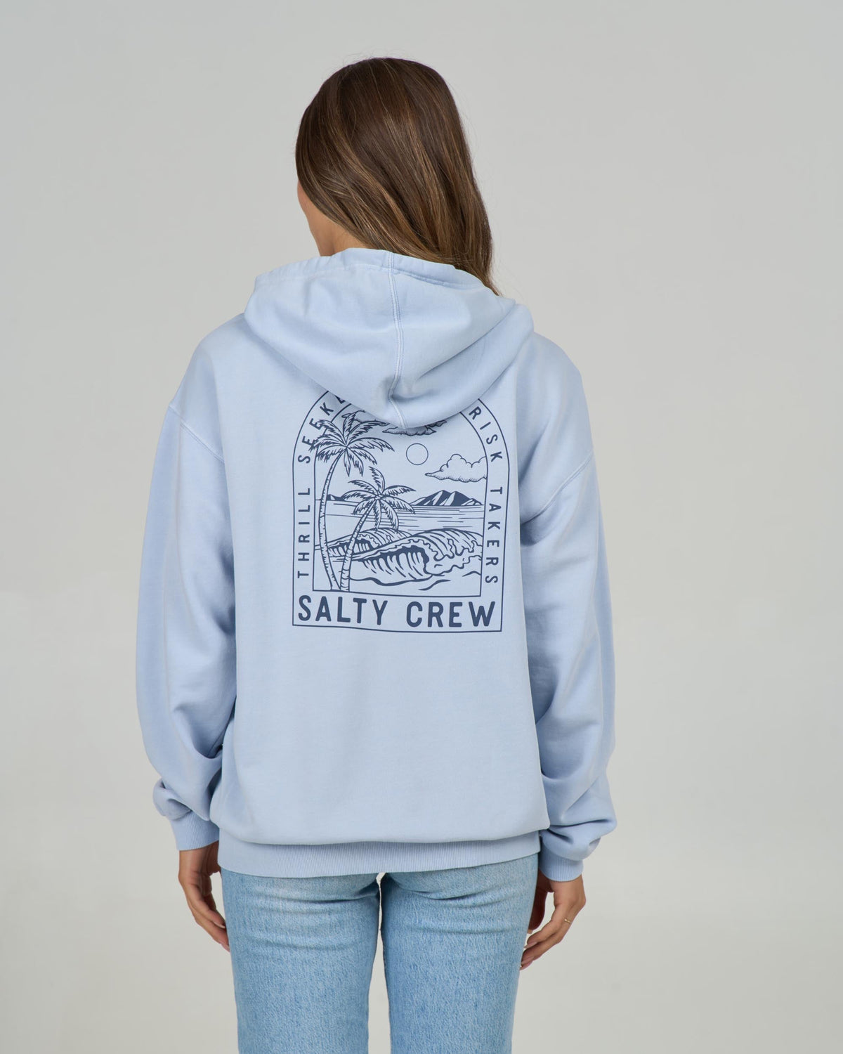 ARCHWAY ZIP HOODY - Fog | Salty Crew Premium