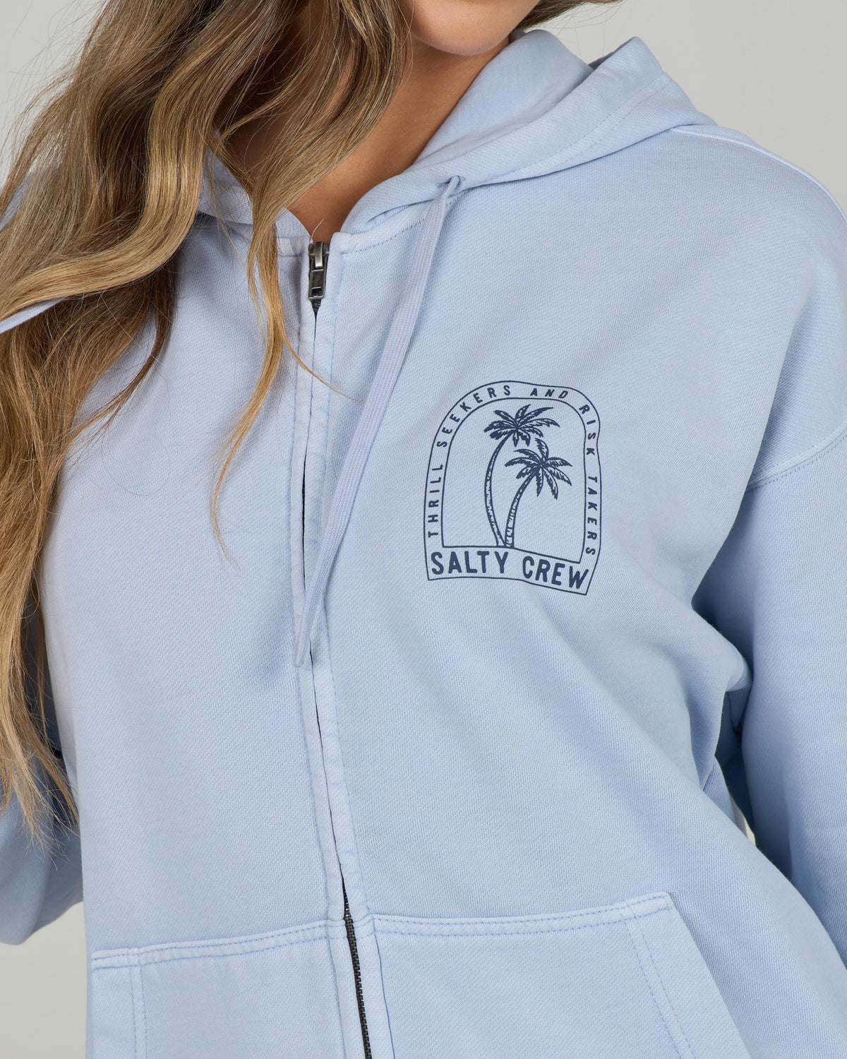 ARCHWAY ZIP HOODY - Fog | Salty Crew Premium