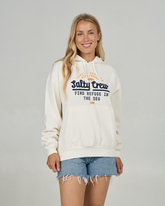 UNSCRIPTED HOODY - Off White | Salty Crew Premium
