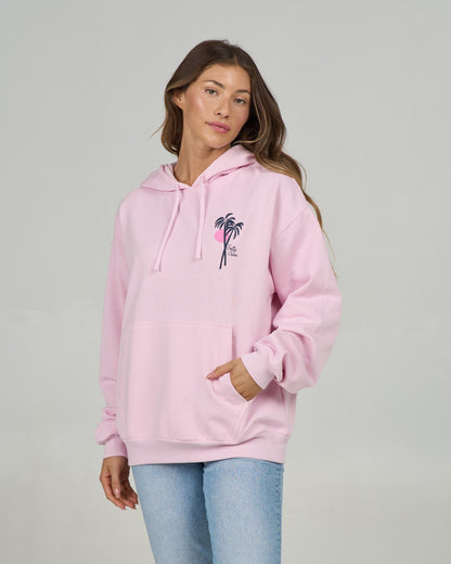 GEO PALM HOODY - Pink Skies | Salty Crew Premium