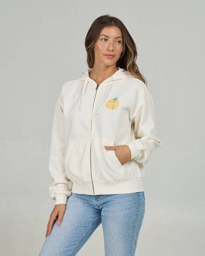 SIMPLICITY ZIP HOODY - Off White | Salty Crew Premium
