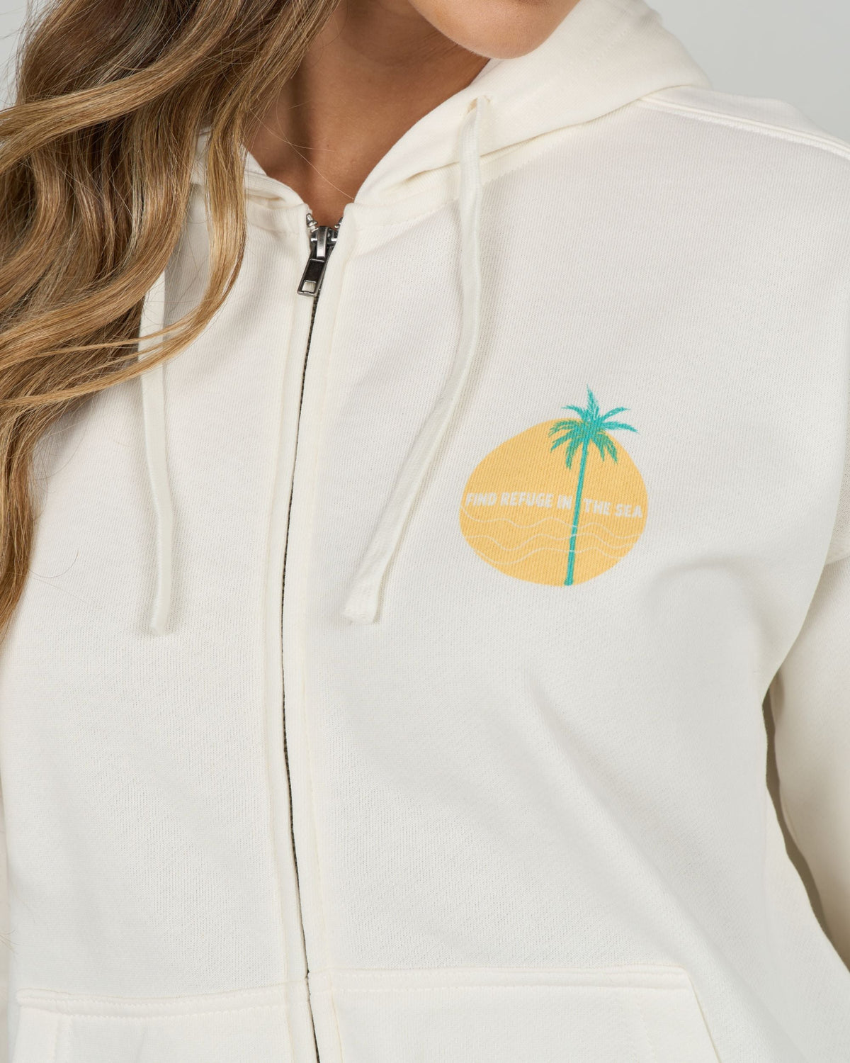 SIMPLICITY ZIP HOODY - Off White | Salty Crew Premium