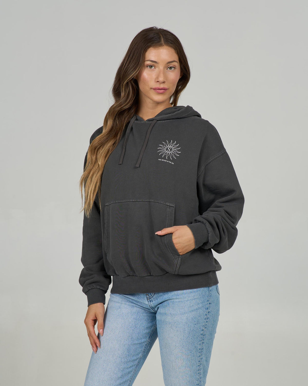ZODIAC HOODY - Faded Black | Salty Crew Premium