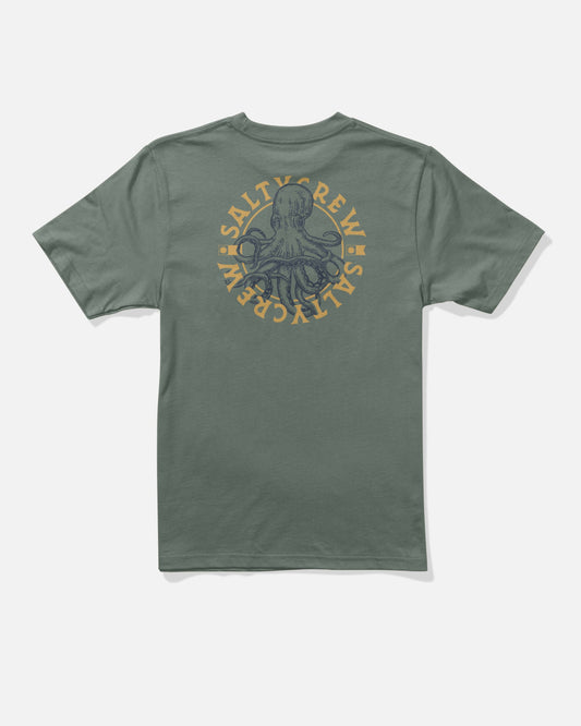 TENTACLES BOYS SS TEE - Laurel Wreath | Salty Crew Premium