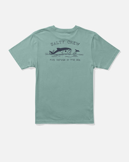 PEEKED BOYS SS TEE - Mackerel | Salty Crew Premium