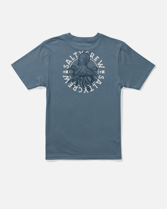 TENTACLES BOYS SS TEE - Slate | Salty Crew Premium
