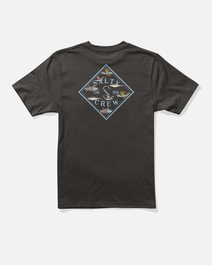 TIPPET FILL BOYS SS TEE - Black | Salty Crew Premium