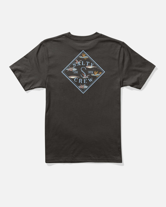 TIPPET FILL BOYS SS TEE - Black | Salty Crew Premium