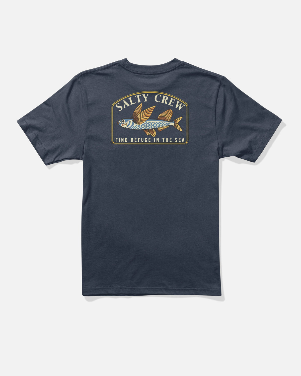 FLY HOME BOYS SS TEE - Navy | Salty Crew Premium