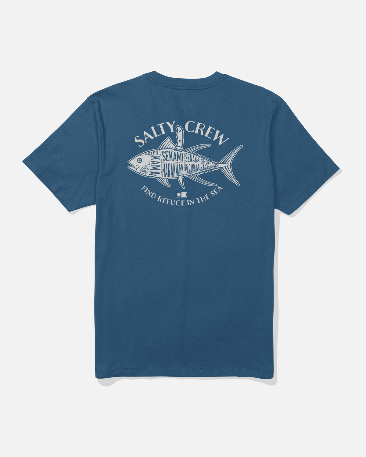 OMAKASE SS TEE - Cast Blue | Salty Crew Premium