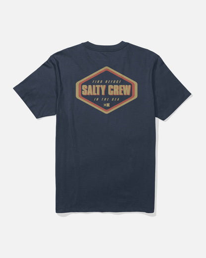 SHAPELY SS TEE - Navy | Salty Crew Premium