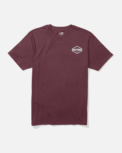 SHAPELY SS TEE - Burgundy | Salty Crew Premium
