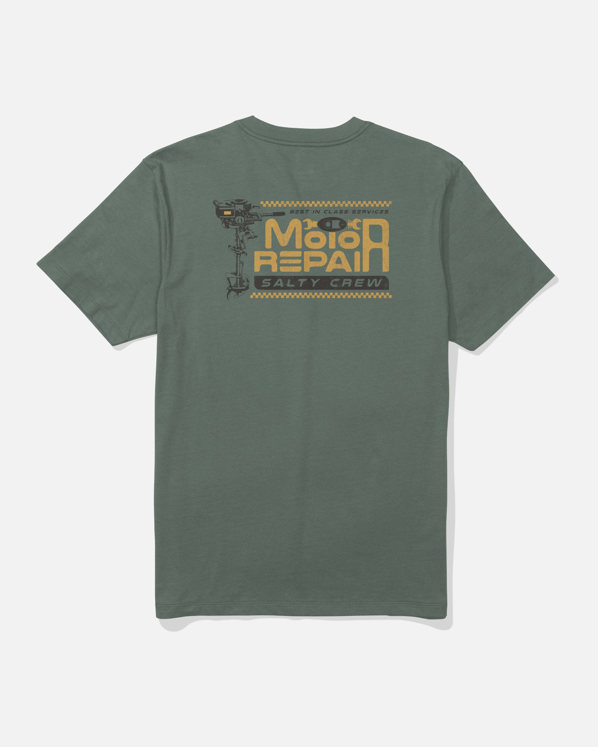 MOTOR REPAIR SS TEE - Laurel Wreath | Salty Crew Premium