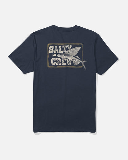 FLYER SS TEE - Navy | Salty Crew Premium