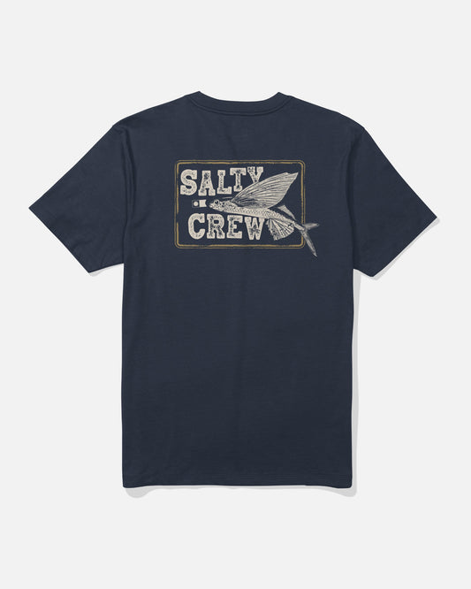 FLYER SS TEE - Navy | Salty Crew Premium