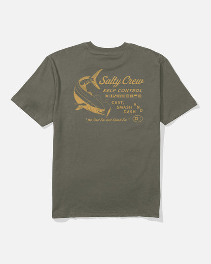 KELP CNTRL CLASSC SS TEE - Dusty Olive | Salty Crew Premium