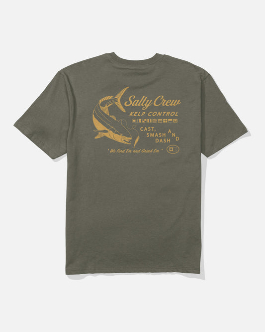 KELP CNTRL CLASSC SS TEE - Dusty Olive | Salty Crew Premium