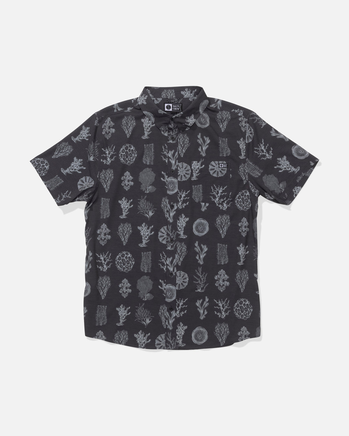 BREEZER PERF BUTTON UP - Phantom | Salty Crew Premium