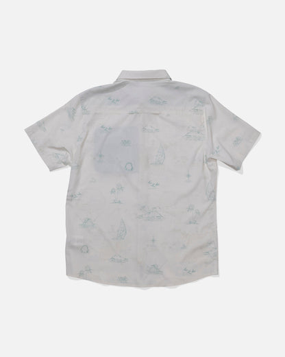 FLAGSHIP UV BUTTON UP - White | Salty Crew Premium