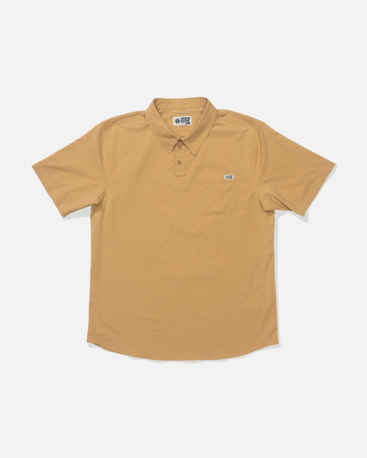 DRIFTER UV POLO - Bone Brown | Salty Crew Premium