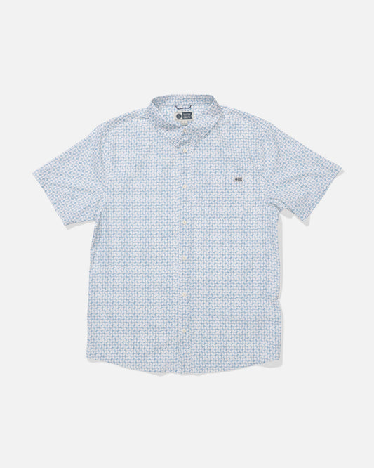 BREEZER PERF BUTTON UP - Off White | Salty Crew Premium