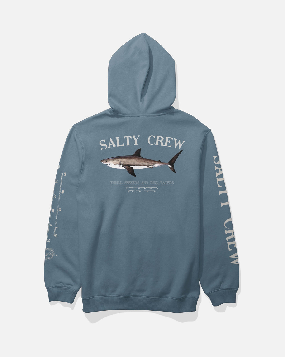 BRUCE HOOD FLEECE - Slate | Salty Crew Premium